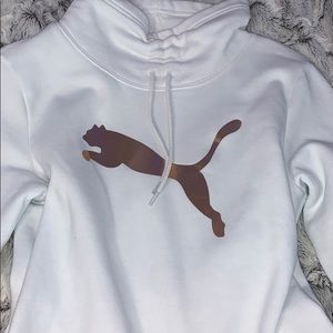 White Puma pullover